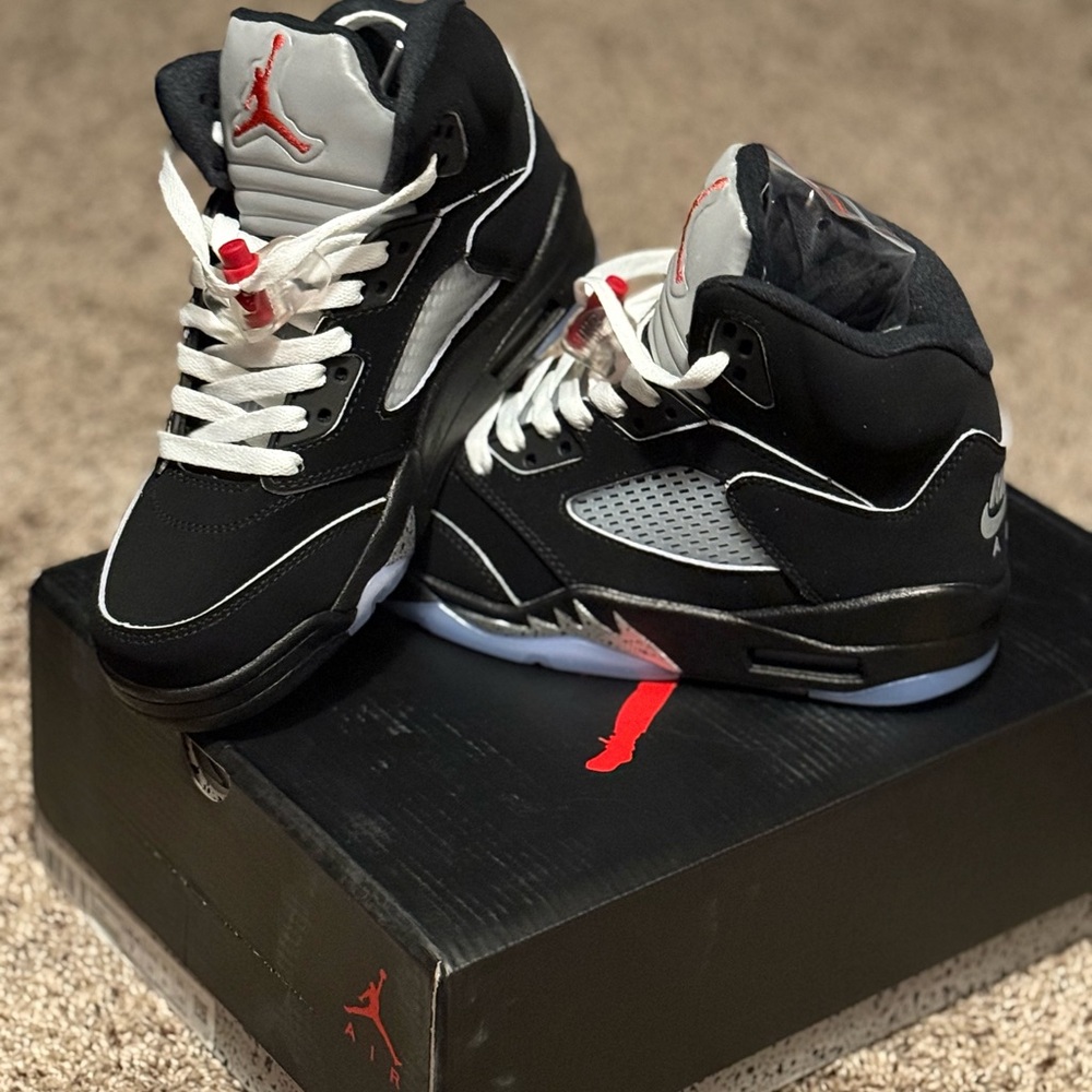 Jordan Black and Gray High-Top Sneakers with Air Unit